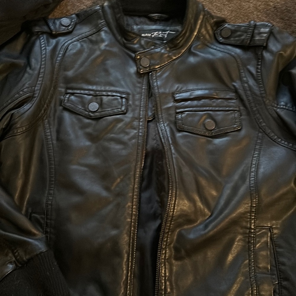 Youth biker style jacket